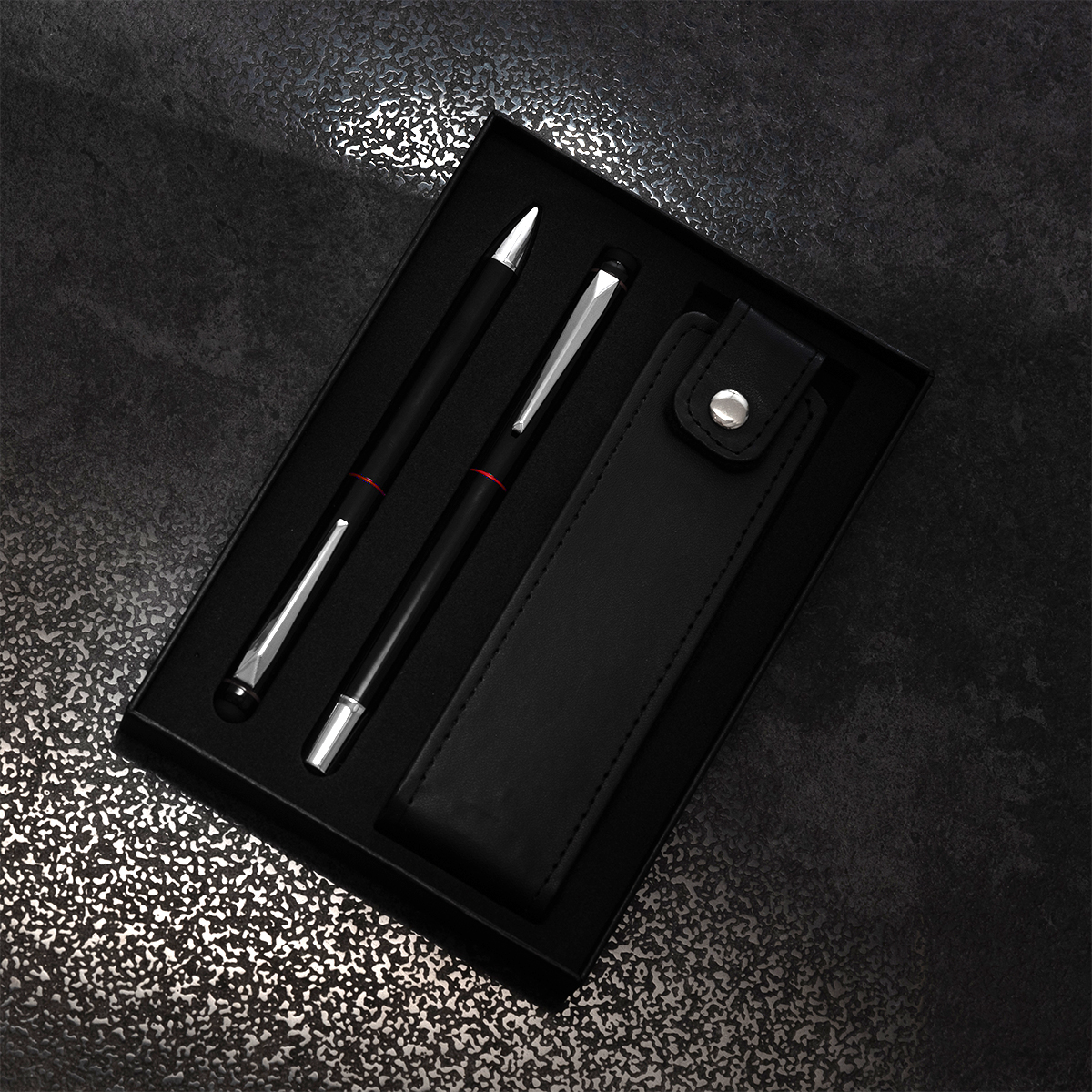 R01071.08.O - Zestaw piśmienniczy Curitiba, czerwony 