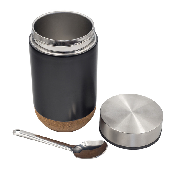 R08455.02 - Pojemnik próżniowy Basilan 400 ml, czarny 