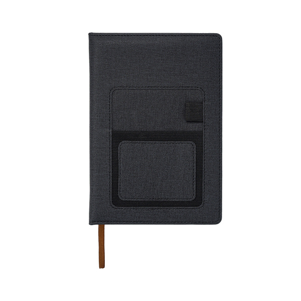 R64265.02 - Notes z kieszonką na telefon Irun, czarny