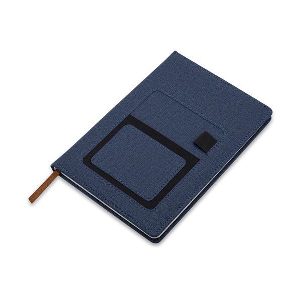 R64265.42 - Notes z kieszonką na telefon Irun, granatowy