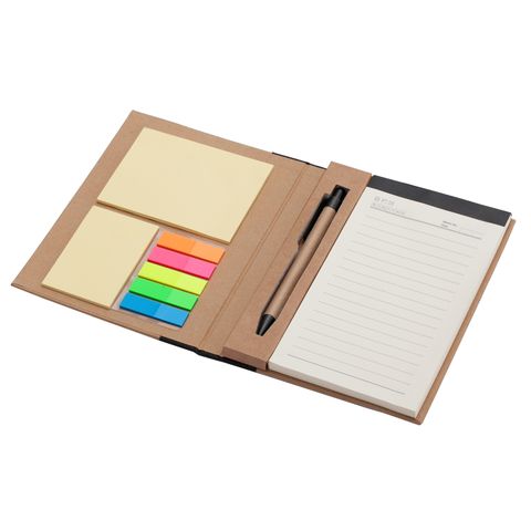 R73661.02 - Notes memo 100x180/70k linia Kraft Paper, czarny/beżowy 