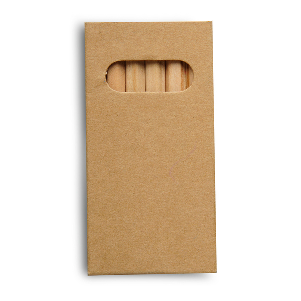 R73778.10.O - Zestaw kredek 9 cm, brązowy 