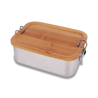 R08208 - Stalowy lunch box 800 ml Somerton, srebrny - druga jakość